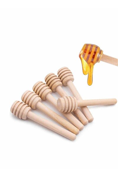 Generic 6 Pack Mini Wooden Honey Dipper Sticks Mini Wood Honey Dipper Sticks Individually Wrapped Server fo