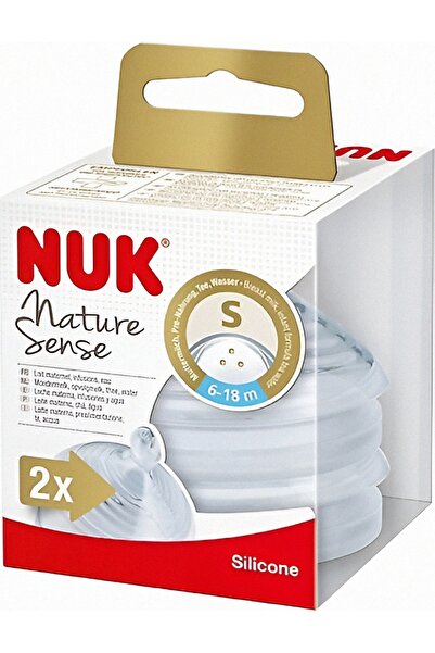 Nuk nature sense s beden 2'li silikon biberon emziği nature sense alıştırma bardağıyla uyumlu