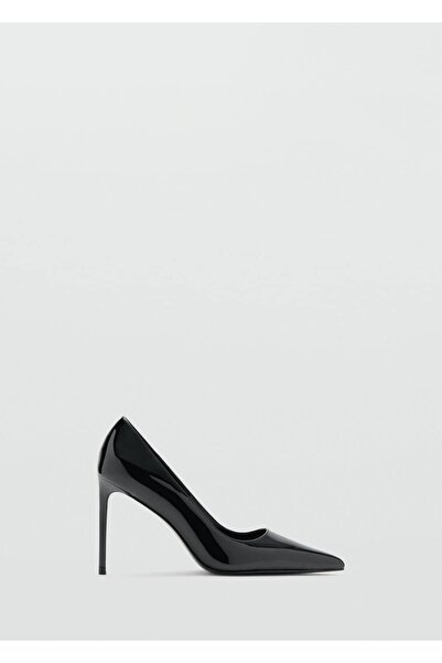 MANGO Woman Topuklu rugan deri ayakkabı