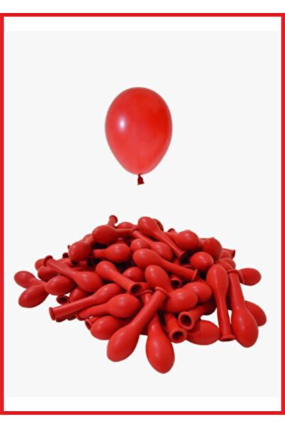 Doğumgünü Marketim 5 Inch (12 cm) Red Mini Balloon 10 Pieces