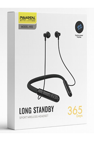 PAVAREAL Bluetooth H05 Neckband Sport Wireless Earphones with 365 Days Standb...