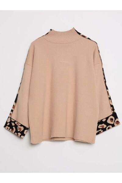 Robin 94715 Leopard Detailed Knitwear Set Leo