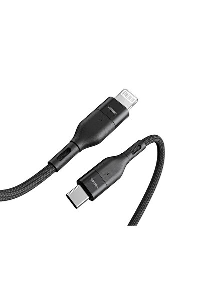 MRG Cablu de date Veger CL01, Type-C, Lightning, Fast Charge, Negru