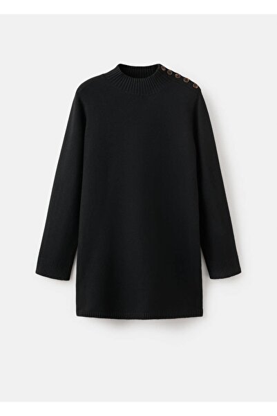 MANGO Woman Düğmeli triko elbise