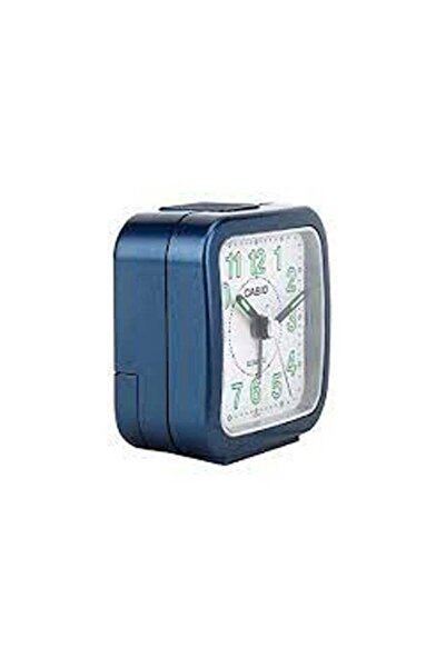 Casio Square Shape Analog Alarm Clock Blue 6.7 x 6.4 x 3.4cm