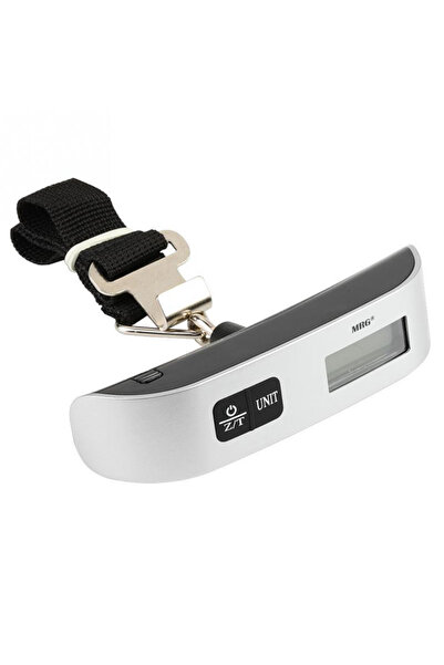 MRG Electronic Scale M723, 50KG, Thermometer Function, Digital Display, Silver