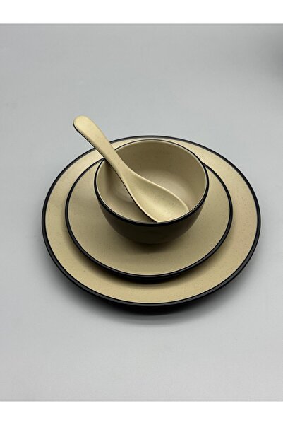 LANDREEN Luxury melamine dinnerware set of 25 pieces for 6 people