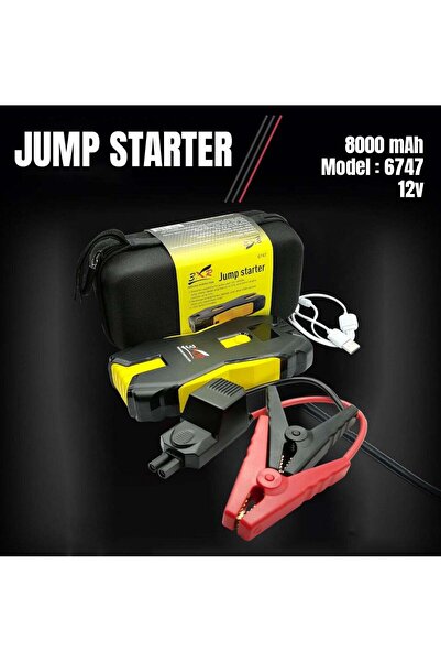 hybridonlinestore 3XR High-Capacity Jump Starter 8000mAh Dual USB Power Bank for 5.0L Petrol & 3.0L Diesel