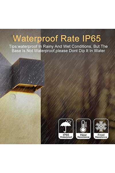 OEM Elitlife LED spotlight, 12W, IP65, adjustable angle, 3000K warm white, aluminum, 10x10x10 cm, black