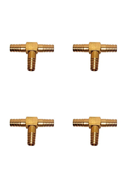 Altınyapı Hobi Market وصلة خرطوم نحاسية هوائية 10*10*10 مم (رباعية)