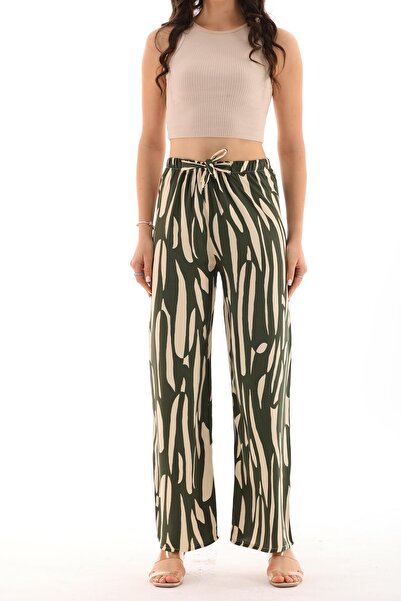 charamela Women's Elastic Waist Comfortable Fit Palazzo Pants -