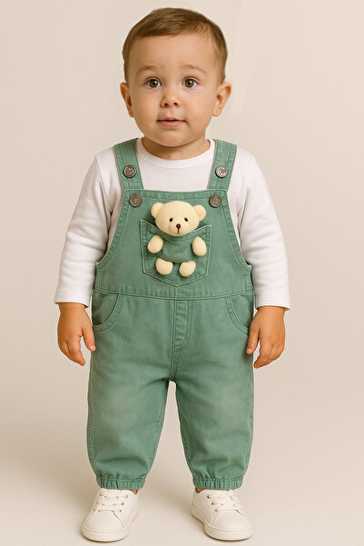 Bubito 2-Piece Baby Slopet Set with Toy Image-Green