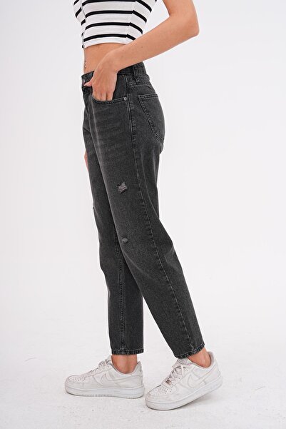 charamela Women's Washed Denim Pants-Bgp71 -