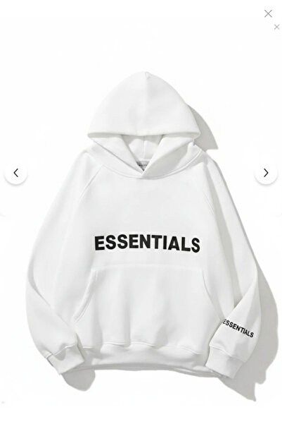 Boi Unisex Black Essential Sweatshirt Hoodie- Oversized Essn 8923 Hoodie Gray Pink White Sweat