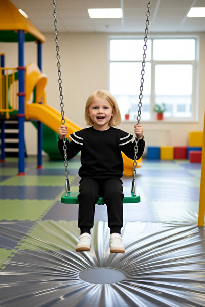 PayBuy Girl's Ruffled Detailed Knitted Tracksuit Set Comfort and Elegance in One Quality Stylish Comfortable