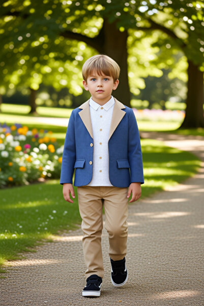 PayBuy Boys' Stylish Jacket and Pants Set Including Shirt and Bow Tie High-Quality Stylish Comfortable
