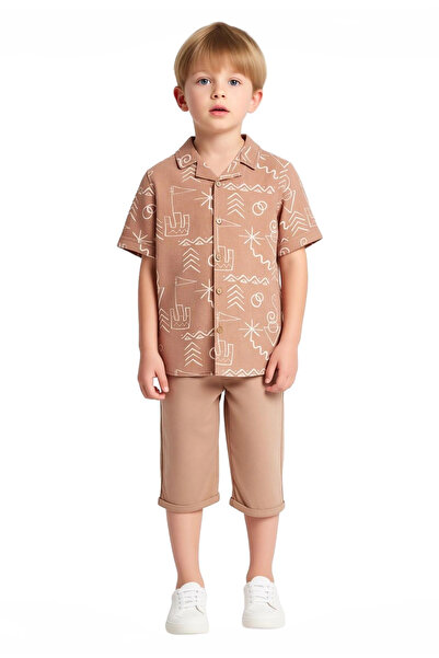 PayBuy Boys' Cotton Shirt and Pants Set Follow Nature Elegance Quality Stylish Comfortable