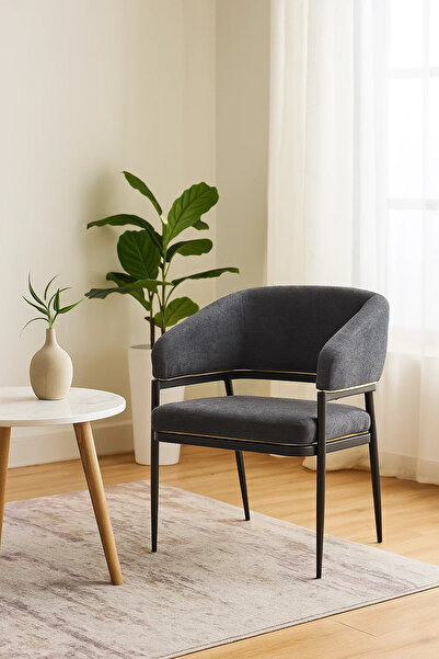 MARIA HOMES Blue Fabric Accent Chair | Modern Comfortable Armchair for Living Room, Office & Hotel Lobby Decor