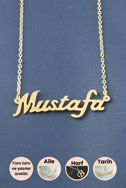 Genel Markalar NRZSNT Mustafa (130152) İsimli Kolye-Sarı