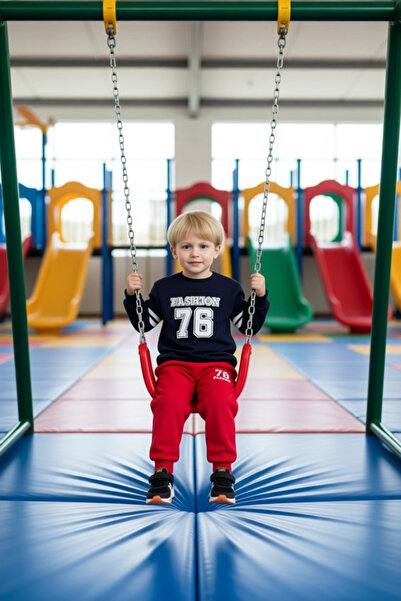 PayBuy Boys' Cotton Comfortable Slogan Printed Crew Neck Sweatshirt and Sweatpants Set High Quality