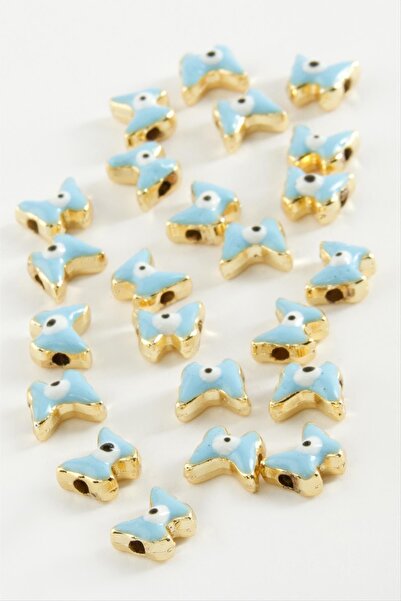 ZERO LAND Nrzsnt Butterfly Enamel Bracelet and Pendant Apparatus (210744) 1 Piece-Turquoise