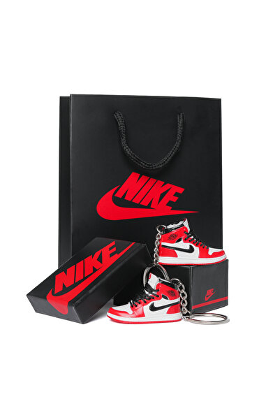JORDAN 1 High Chicago Keychain Set, Box and Bag