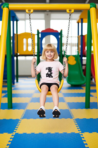 PayBuy Girls' Cotton Crew Neck Short Sleeve Top and Leggings Set Quality Stylish Comfortable