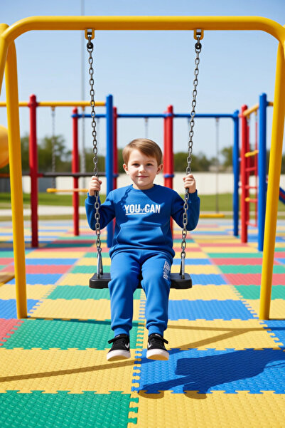 PayBuy Motivational Printed Boys' Knitted Sweatshirt and Sweatpants Set Quality Stylish Comfortable