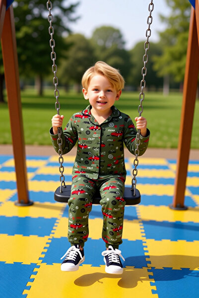 PayBuy Boys' Printed Long Sleeve Pajama Set Ideal Choice for Comfortable Nights Quality Stylish