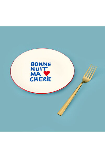 MATMEL Kitchen Bonne Nuit My Dear Porcelain Pasta Plate - Colorful - 19 cm