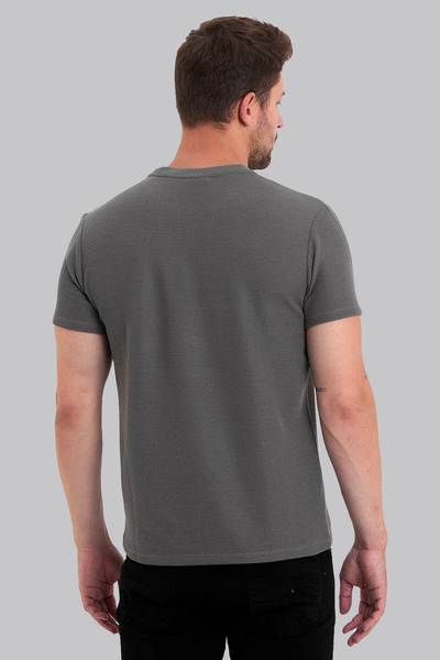 Slazenger Men's Waffle Textured Short Sleeve Slimfit T-Shirt