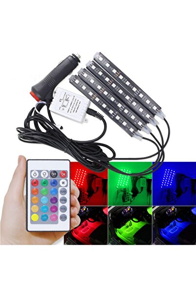 MRG M840 Car Ambient Light Set, RGB LED, Remote Control, 9 LEDs