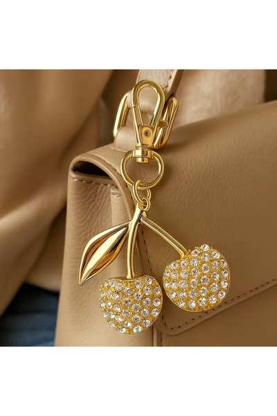 GÜNEBAKAN AKSESUAR Gold, Stone Cherry Bag Charm & Keychain