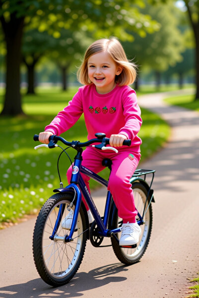 PayBuy Girl's Printed Crew Neck Knitted Regular Fit Tracksuit Set Quality Stylish Comfortable