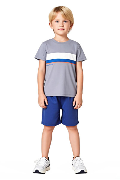 PayBuy Boys' Cotton Printed Crew Neck Short Sleeve T-Shirt and Shorts Set Quality Stylish Comfortable