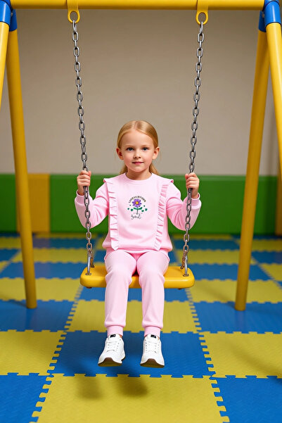 PayBuy Cute Panda Patterned Girls' Knitted Tracksuit Set High Quality Stylish Comfortable Casual