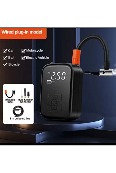 Voground Kablosuz Taşınabilir Araba Hava Pompası Dijital Ekran Çok fonksiyonlu