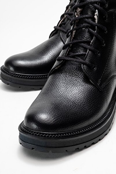 maximoda Genuine Leather, Fur Inside, Water Resistant, Men's Leather Boots