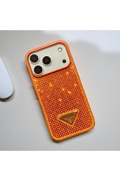 HYPERSOFT Iphone 17 Pro Max (6.9 inç) Uyumlu Parlak Pırlanta Taşlı Elmas Pullu Parıltılı Prd Lux Kapak Kılıf