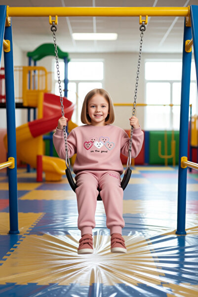 PayBuy Cute Panda Patterned Girls' Knitted Tracksuit Set High Quality Stylish Comfortable Casual