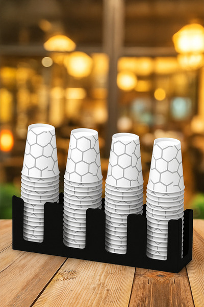 TIVIVOR Χάρτινη θήκη ποτηριών με χωρητικότητα 14 ουγκιών και 4 θέσεις - Ιδανι...