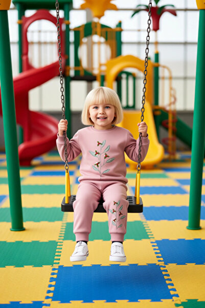 PayBuy Girls' Cotton Knitted Sweatshirt and Sweatpants Set Spring Breeze Quality Stylish Comfortable