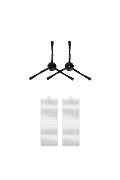 Asgard Grup 2 filtre compatibile cu 360 S10, 2 perii laterale negre