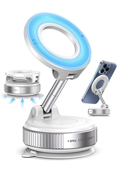 Ozsport 360 Dönebilen Magnet Pro Ayarlanabilir Araç İçi Kullanılabilen Vakuml...