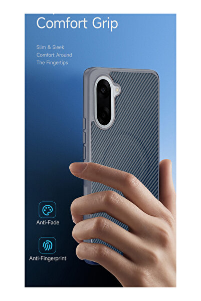 Wtech OnePlus Nord CE5 5G 2025 Soft Silicone Carbon Fiber Magsafe Protective Back Case Cover