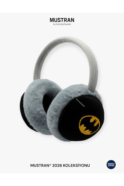 Mustran Çocuk Peluş Kulak Koruyucu | 4-12 Yaş Uyumlu Kışlık Yumuşak Kadife Do...