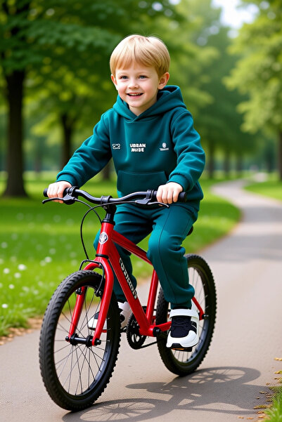 PayBuy Boys' Hooded Regular Knitted Sweatshirt and Sweatpants Set Quality Stylish Comfortable