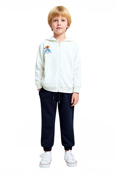 PayBuy Boy's Zippered Hooded Top and Sweatpants Set High Quality Stylish Comfortable