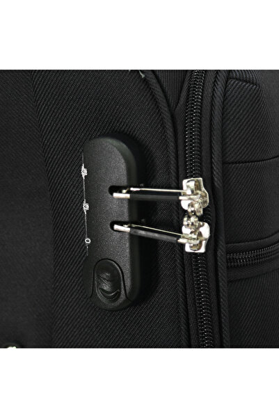 Generic 3-Piece Softside Luggage Set (Black)