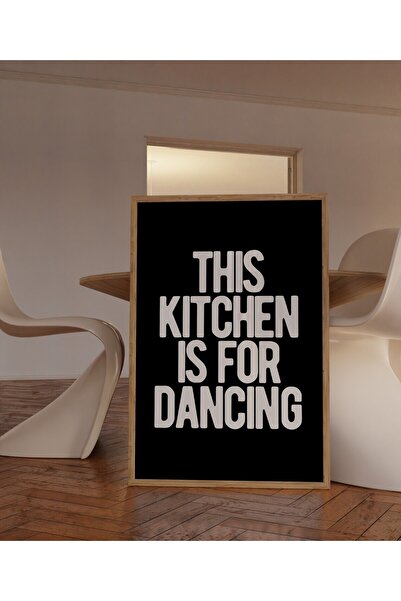 Esci Design Εικόνα με κορνίζα - Εικόνα κουζίνας - Τέχνη τοίχου κουζίνας - Τάση ζωγραφικής - Kahve1003